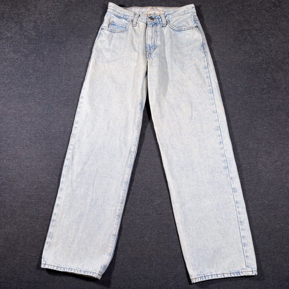 Levi's '94 Baggy Jeans Women 26 Light Wash Mid Rise Wide Leg Denim Cotton Boho